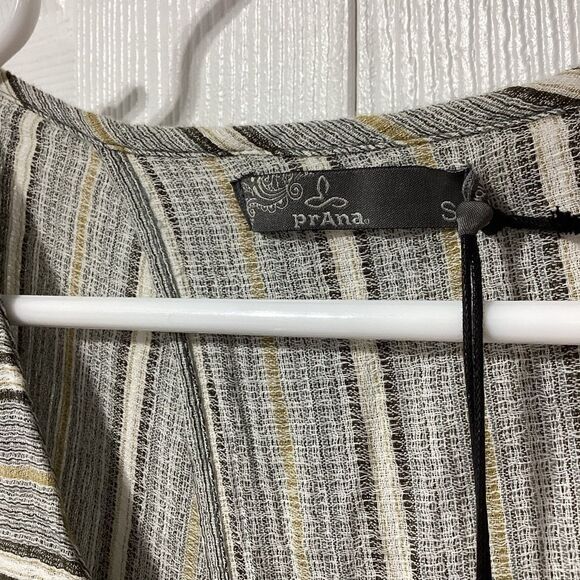 Prana Ecotropics Dress Stellar Stripe Open Back Midi S NWT Organic - Picture 8 of 16